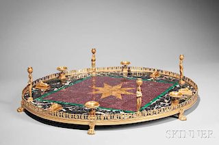 Empire-style Gilt-bronze and Marble Surtout de Table