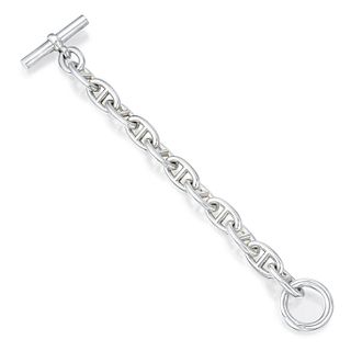 Hermes Mariners Link Silver Bracelet