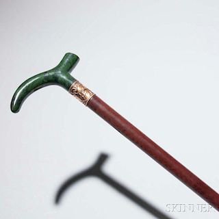 Jade- and Gold-mounted Cane