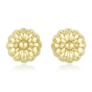 Floral Gold Earclips