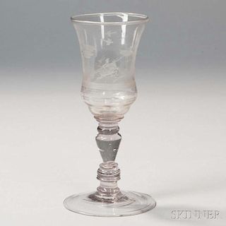 Glass Toasting Goblet