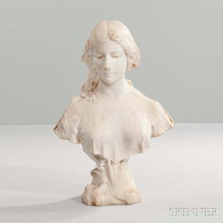 After Affortunato Gory (Italian/French, fl. 1895-1925)       Marble Bust of a Maiden