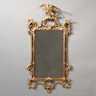 Giltwood Chippendale-style Mirror