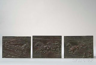 Three Bronze Plaques