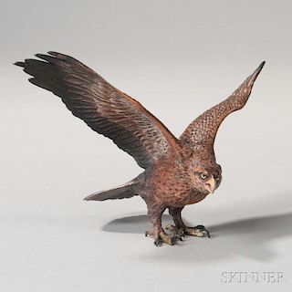 Austrian Cold-painted Bronze Eagle