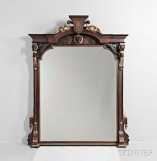 Renaissance Revival Walnut Mirror