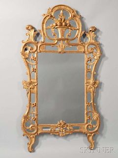Louis XV-style Gilt-composite Mirror