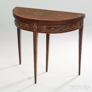 Edwardian Painted Card Table