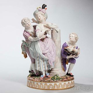 Meissen Porcelain Figural Group