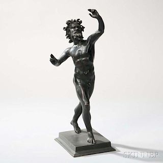 Continental School, Late 19th Century       Grand Tour Bronze Figure of The Dancing Faun