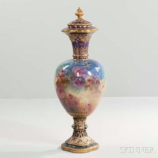 Royal Bonn Porcelain Covered Floor Vase