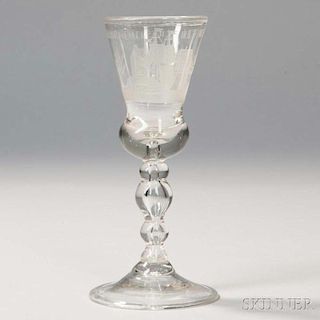 Glass Toasting Goblet