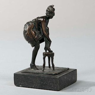 Bergman-style Bronze Figure of a Woman