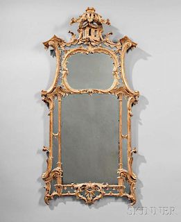 George III Giltwood Chinoiserie Mirror