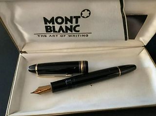 Mont Blanc Fountian Pen Meisterstuck No 146 stamped 14K With Box.
