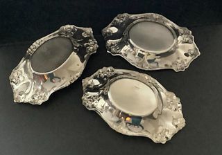 STERLING SILVER TRIO  BOWL DISHES  REED & BARTON "NARCISSUS" 1948 