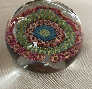 SIGNED BACCARAT PAPERWEIGHT CANDY DEISGN