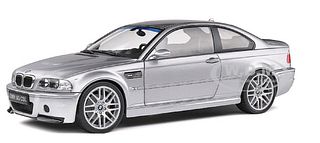 Solido BMW M3 E46 CSL SILVER METALLIC Vehicle 1/18 Made in France