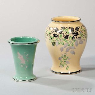 Two Wedgwood Veronese Ware Vases