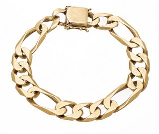 Men's 14kt Yellow Gold Bracelet, L 9'' 54g
