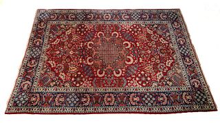 Persian Tabriz Handwoven Wool Rug, Ca. 1970/80, W 9' 10'' L 13' 6''