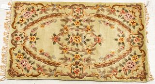 Chinese Wool Hand Woven Rug W 3' L 5.6'