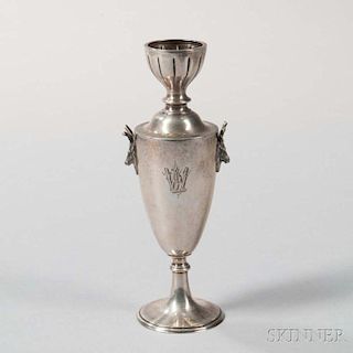 American Coin Silver Bud Vase
