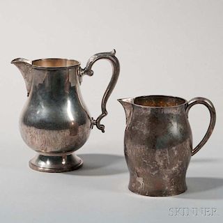 Two American Sterling Silver Pitchers