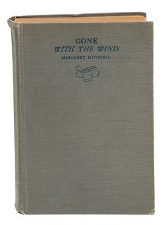 Gone With The Wind By Margaret Mitchell, First Edition September 1936 Reprint, H 9.62'' W 6''
