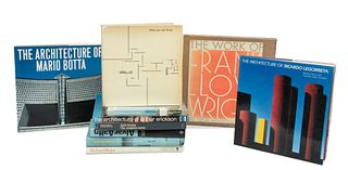 Collection Of Books On The Subjects Of Architects And Architecture, 10 pcs
