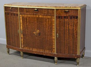 Art Deco Gilt Decorated and Inlaid Cabinet with