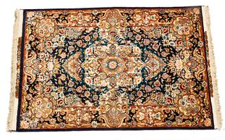 Persian Tabriz Handwoven Wool And Silk Rug, W 3' 4'' L 5'