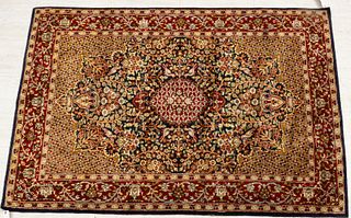 Persian Handwoven Wool Rug, C. 20th C., W 4' 2'' L 6' 1''