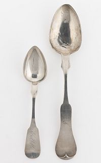 KENTUCKY COIN SILVER SPOONS, LOT OF TWO