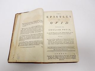 One Volume, Epistles of Ovid, 2nd Edition 1753.