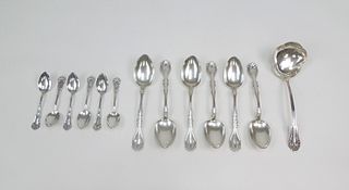 Group of (13) Sterling Silver Spoons.