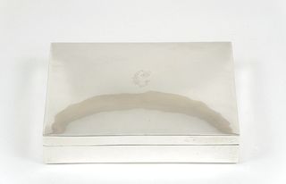 Sterling Silver Cigar Case.