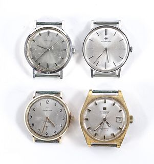 Four Vintage Gents Swiss Wristwatches