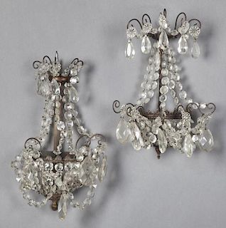 Near Pair of Brass Appliques, early 20th c., the s