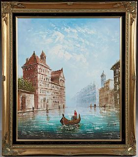 Caroline C. Burnett (France), "Venetian Canal Scen