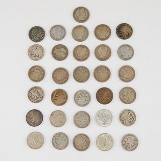 31 Liberty Coins - Head & Walking 1894-1945