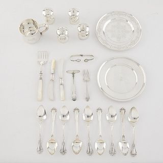 Group Sterling Silver, Silverplate, & 800 Silver