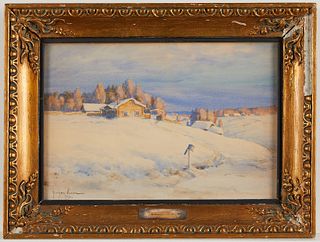 Grigor Auer Landscape Painting 1923