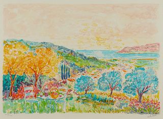 Jean Claude Picot Landscape Serigraph