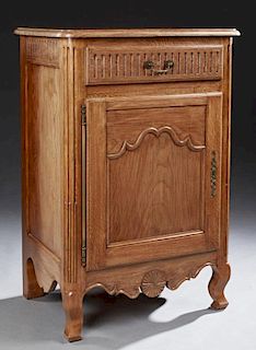 French Carved Oak Louis XV Style Confiturier, earl