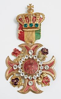Mardi Gras Ducal Badge, Rex, 1888, "The Realm of F