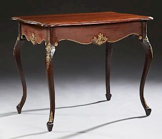 Louis XV Style Carved Mahogany Ormolu Mounted Cent