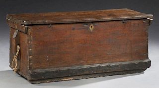 Diminutive French Provincial Carved Oak Coffer, 19