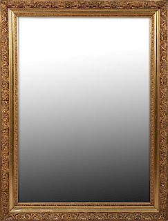 French Gilt and Gesso Overmantel Mirror, c. 1880,