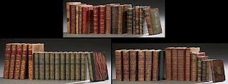 Group of Forty-Six Decorative Leather Bound Books,